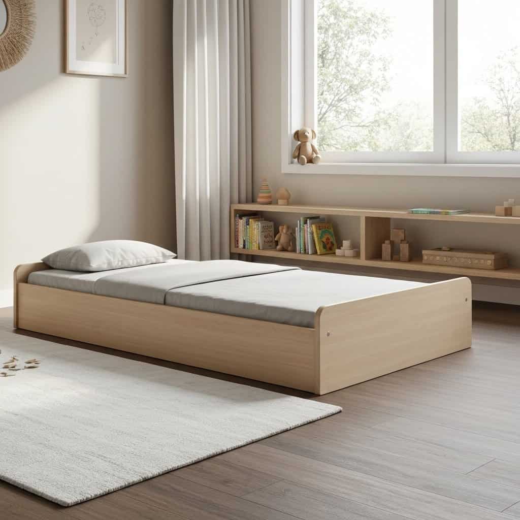 Niskie łóżko podłogowe w stylu Montessori: klucz do samodzielności i rozwoju dziecka