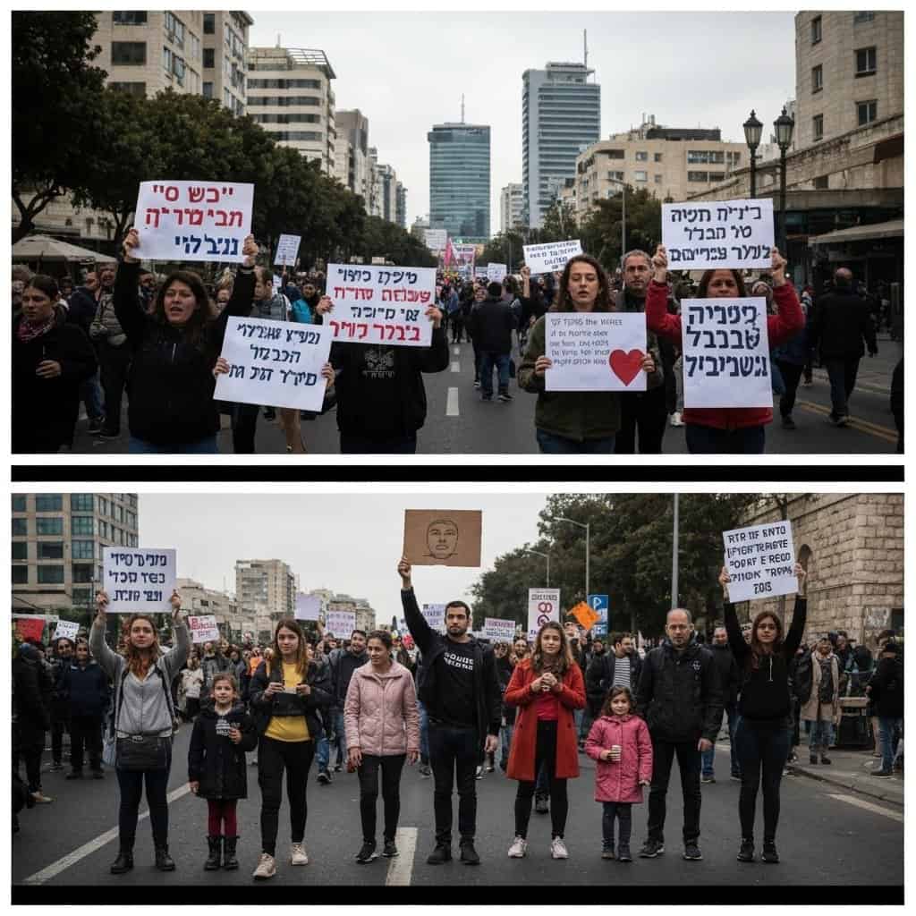 Protesty rodzin zakładników w Tel Awiwie i Jerozolimie